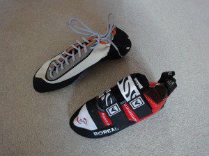 Velcro versus Lace-up photo of Velcro and Lace-up shoes
