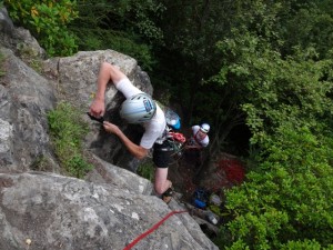 Josh. Pitch 1 Central Rib Route 1