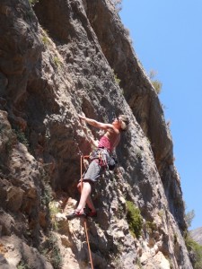 Ali leading at Guadalest