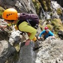 Scrambling off Idwal Slabs